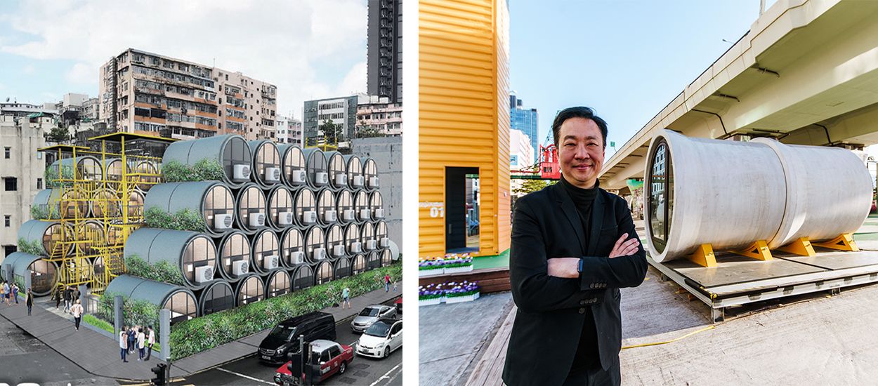 Il transforme des tubes en béton en appartements design pour résoudre la crise du logement