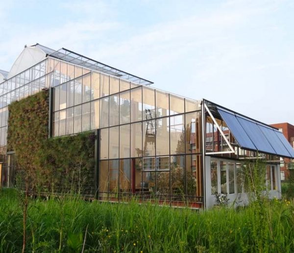 Cette famille teste la vie dans une maison écolo construite à l'intérieur d'une serre