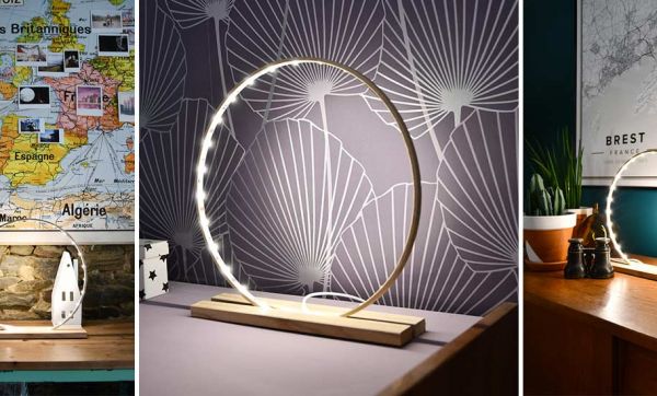 Comment fabriquer une lampe LED avec un cercle de broderie ?