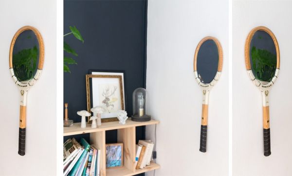 Tuto : Transformez une raquette vintage en miroir tendance