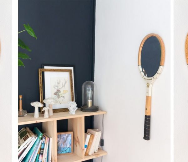 Tuto : Transformez une raquette vintage en miroir tendance
