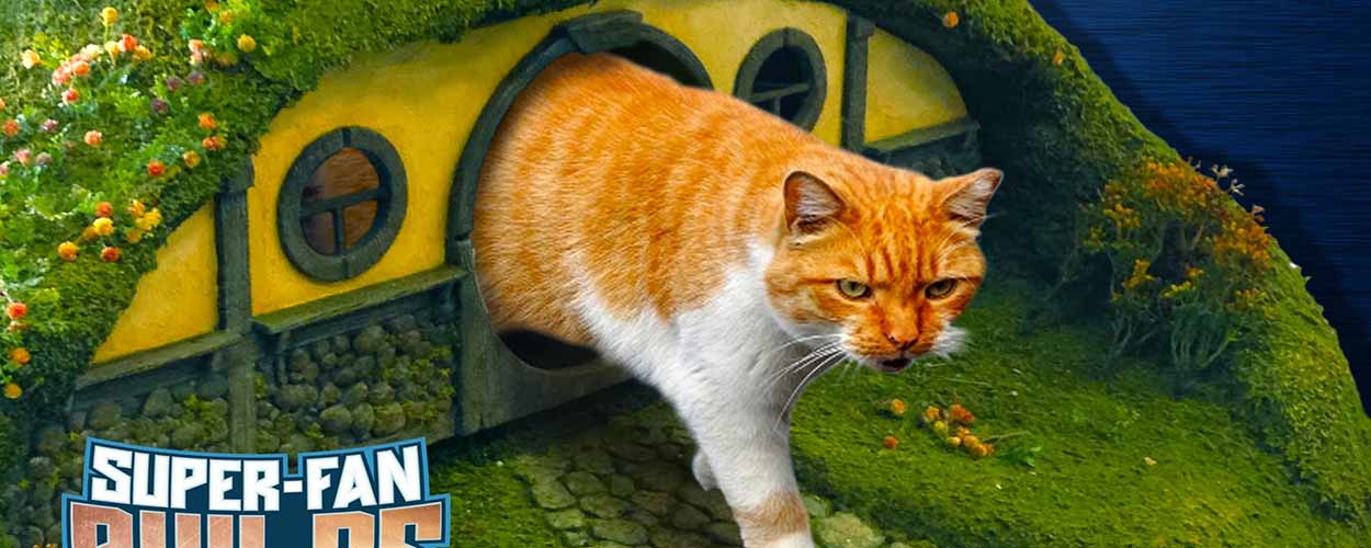 Une maison de hobbit toute mignonne pour que votre chat règne sur la Comté