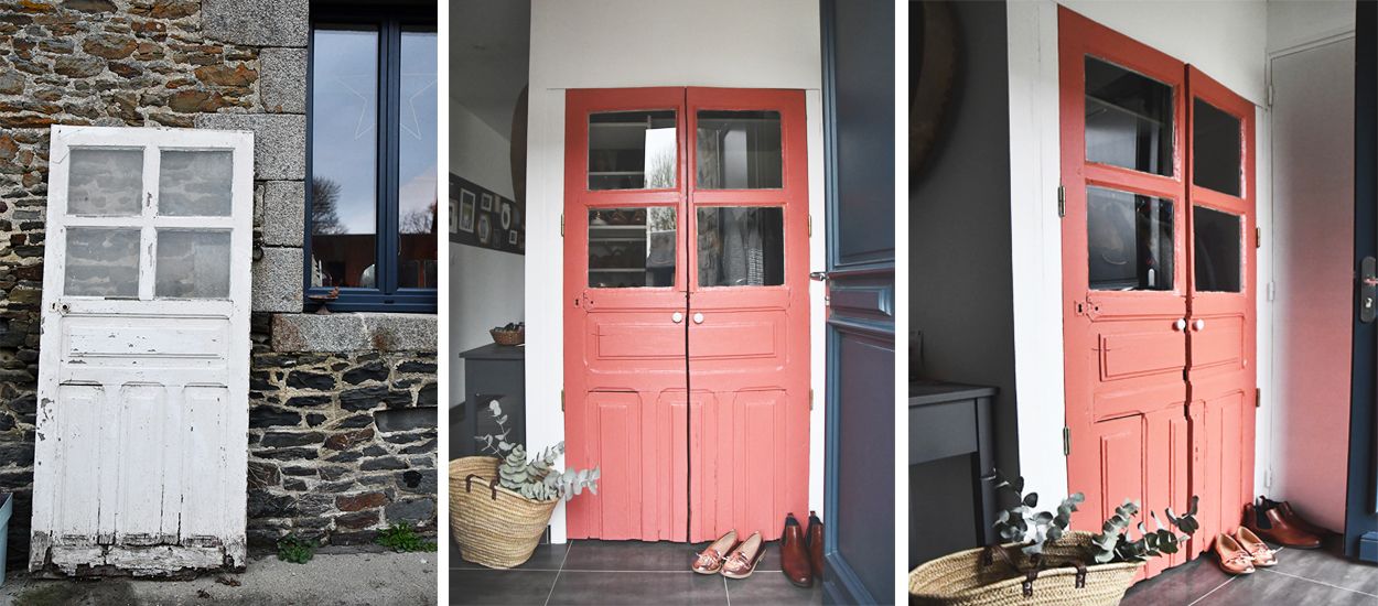 Chiner et rénover une vieille porte en porte de placard vintage