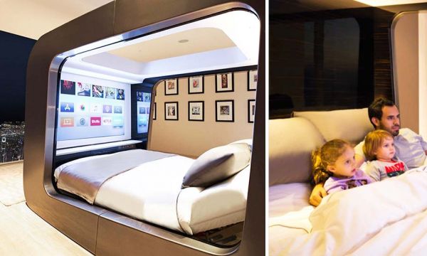 Ce lit transforme votre chambre en salle de cinéma et améliore votre santé