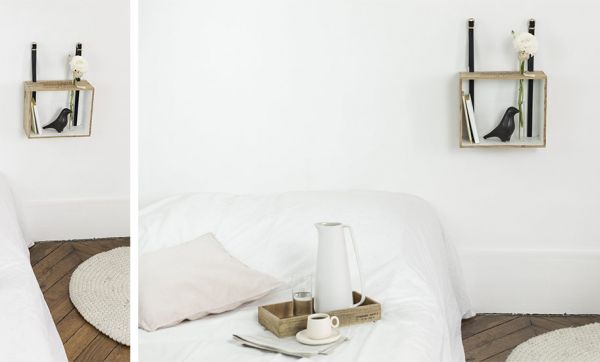Tuto : fabriquez une table de nuit fleurie et romantique avec une caisse à vin
