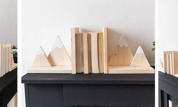Tuto : Fabriquez un serre-livre en forme de montagne pour moins de 10 euros !