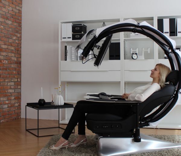 Travaillez allongé avec le siège de bureau high tech Dorian