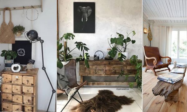 13 inspirations de meubles en bois brut pour une déco authentique