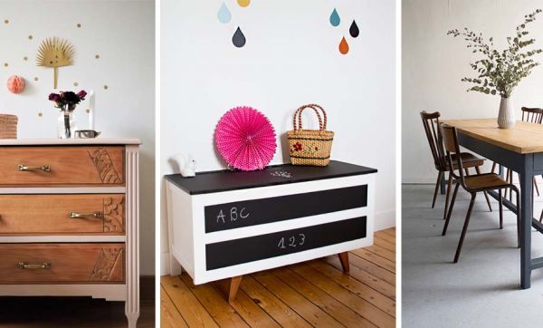 Trucs et astuces pour rénover et customiser des meubles chinés en brocante