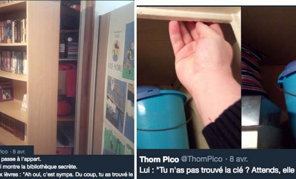 Il fabrique une bibliothèque secrète, son proprio lui dévoile quelque chose d'encore plus étonnant