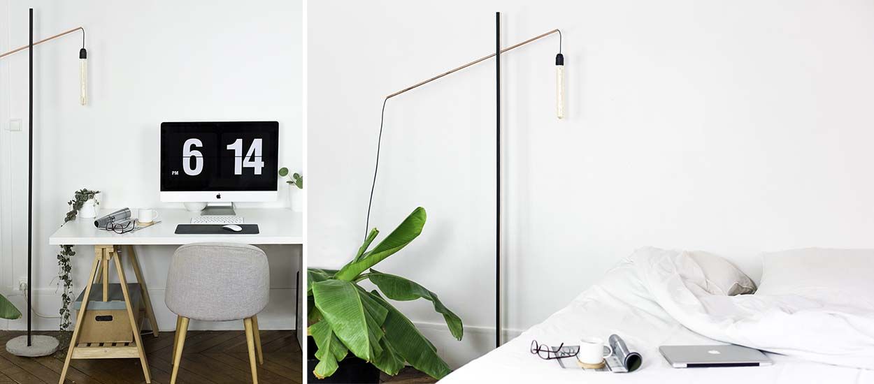 Tuto : fabriquez un lampadaire original et minimaliste avec un socle en béton