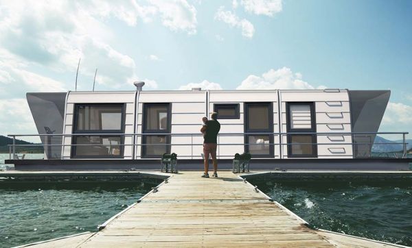 Une maison flottante en kit à construire soi-même en 4 jours seulement