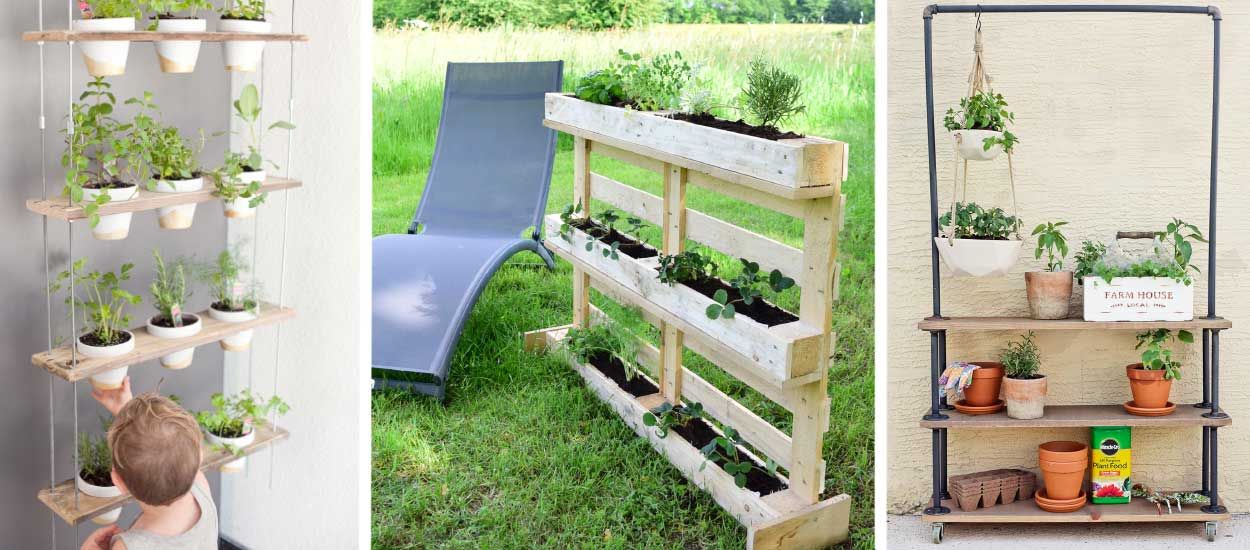 18 tutos pour fabriquer un potager vertical sur votre balcon