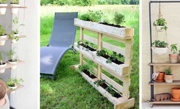 18 tutos pour fabriquer un potager vertical sur votre balcon