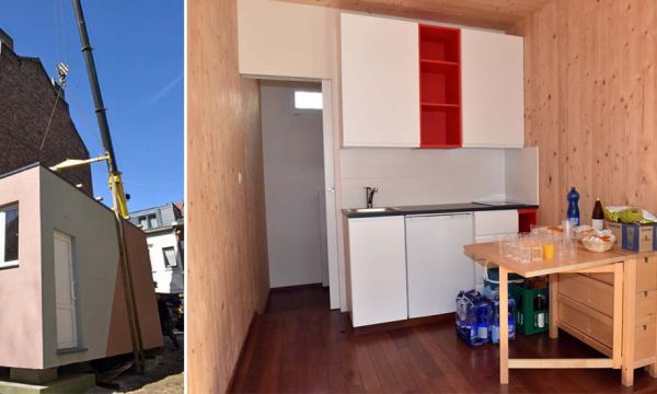 La ville de Bruxelles inaugure la première tiny house pour loger des personnes sans-abri