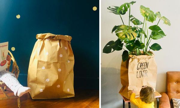 Tutoriel : Créez 5 sacs de rangement kraft tendance pour moins de 10 euros