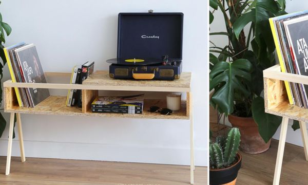 Tuto : Fabriquez un range-vinyle tendance en OSB pour 25 euros !