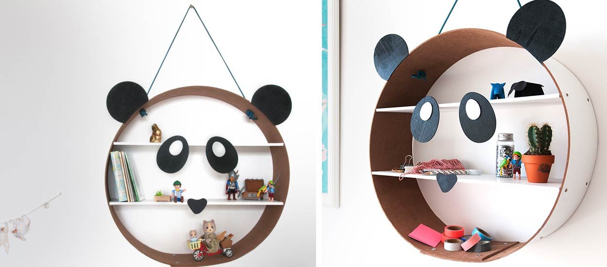 Tuto : Fabriquez une belle étagère panda à 10 euros pour vos enfants