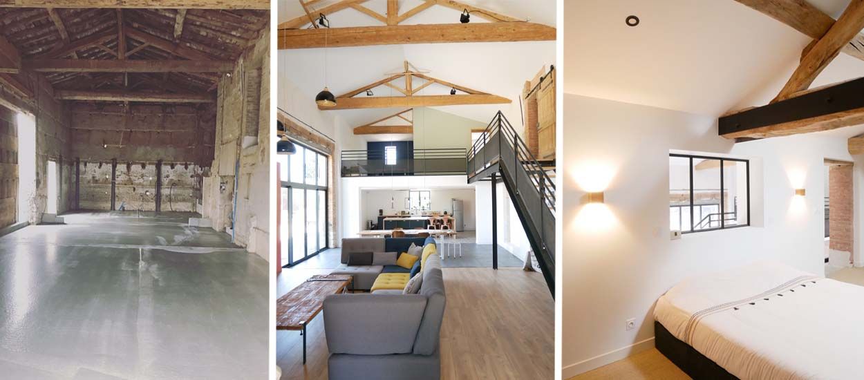 Avant / Après : Transformation de cette grange en un charmant loft