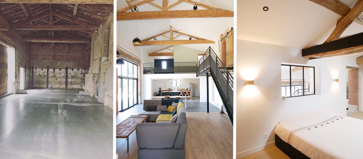 Avant / Après : Ils ont transformé cette grange en loft mêlant style industriel et charme de la campagne