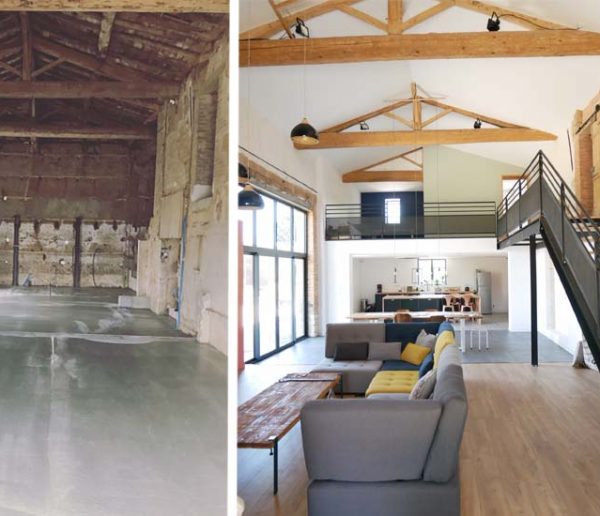Avant / Après : Transformation de cette grange en un charmant loft