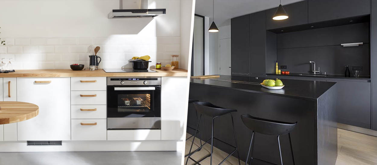 Total look noir ou blanc : 18 inspirations pour une cuisine élégante