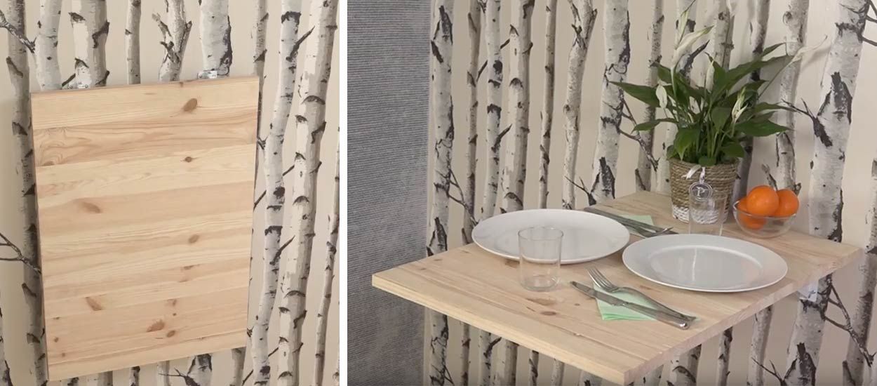 Comment installer une petite table murale rabattable ?