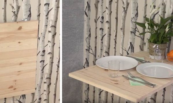 Tuto : Fabriquez une petite table escamotable pour gagner de la place !