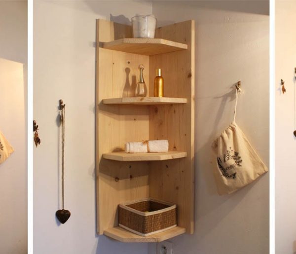 Tuto : Fabriquez une jolie étagère d'angle en bois pour seulement 25 euros