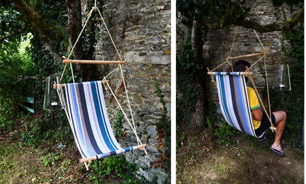 Tuto : Fabriquez un super fauteuil suspendu pour vous relaxer au jardin