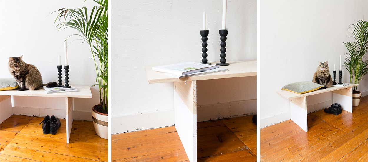Tutoriel : Fabriquer un banc en bois pour l'entrée pour 25 ...