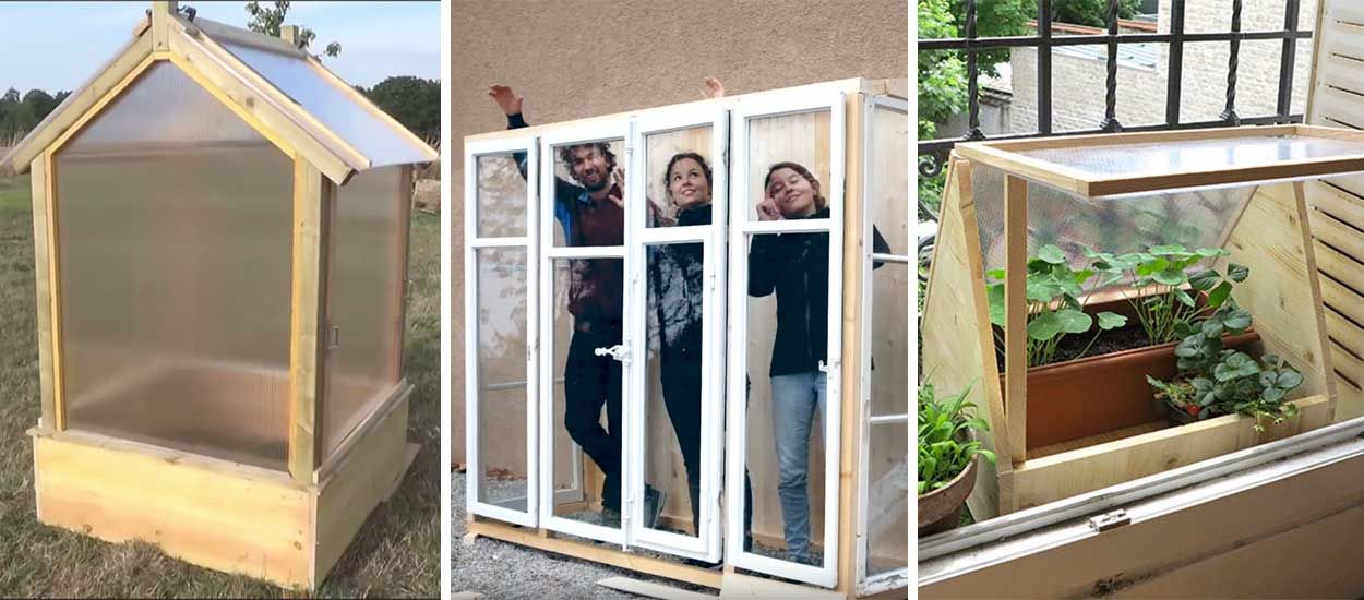 8 idées pour fabriquer une petite serre dans un jardin ou balcon