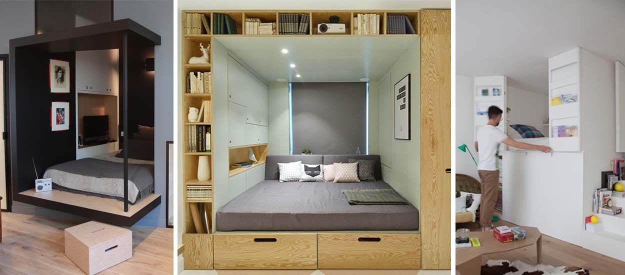 C'est certain, vous allez craquer pour un lit-boîte dans votre studio