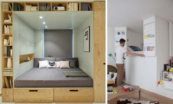 C'est certain, vous allez craquer pour un lit-boîte dans votre studio
