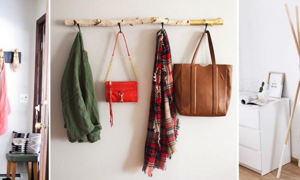 Tutos : 9 idées de portemanteaux originaux et designs pour l'entrée