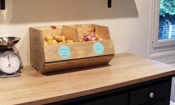 Tuto : Fabriquez un rangement pratique pour les pommes de terre et les oignons