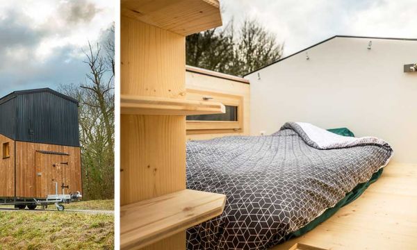 Stéphanie a réalisé son rêve : vivre dans une tiny house avec vue sur les étoiles