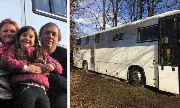 Cette famille écolo a transformé un bus en maison tout confort