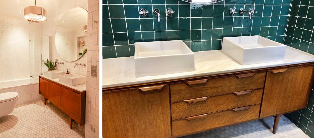 Comment fabriquer un meuble de salle de bains avec un buffet enfilade