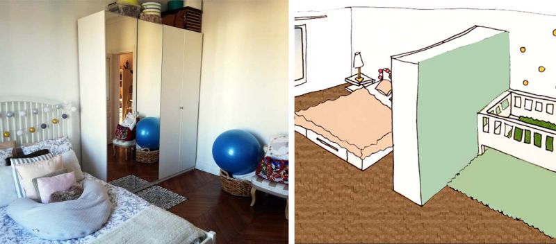 Séparation chambre parents et coin bébé : conseils d'une décoratrice