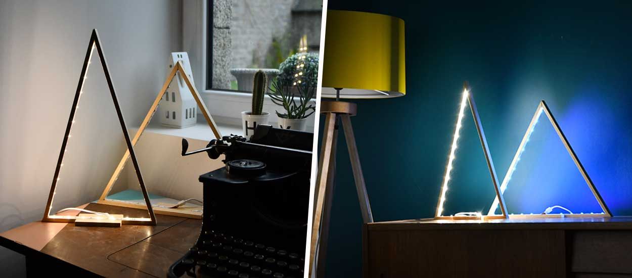 Tuto : Fabriquez une lampe en forme de sapin pour une déco de Noël minimaliste
