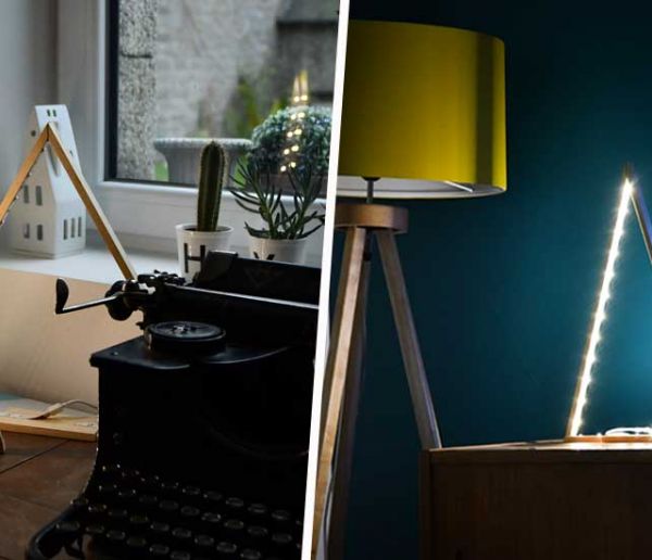 Tuto : Fabriquez une lampe en forme de sapin pour une déco de Noël minimaliste
