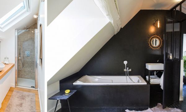 8 exemples d'inspiration pour une salle de bains sous les combles