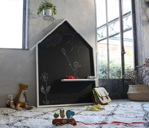 Made4Home® - Tableau noir pour enfants, Tableau debout, Avec craie et  gomme, 80 cm