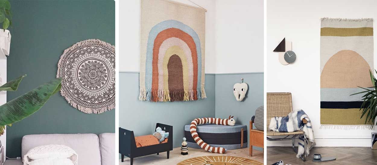 Inspiration déco : 9 styles de tapis tendance à accrocher au mur !