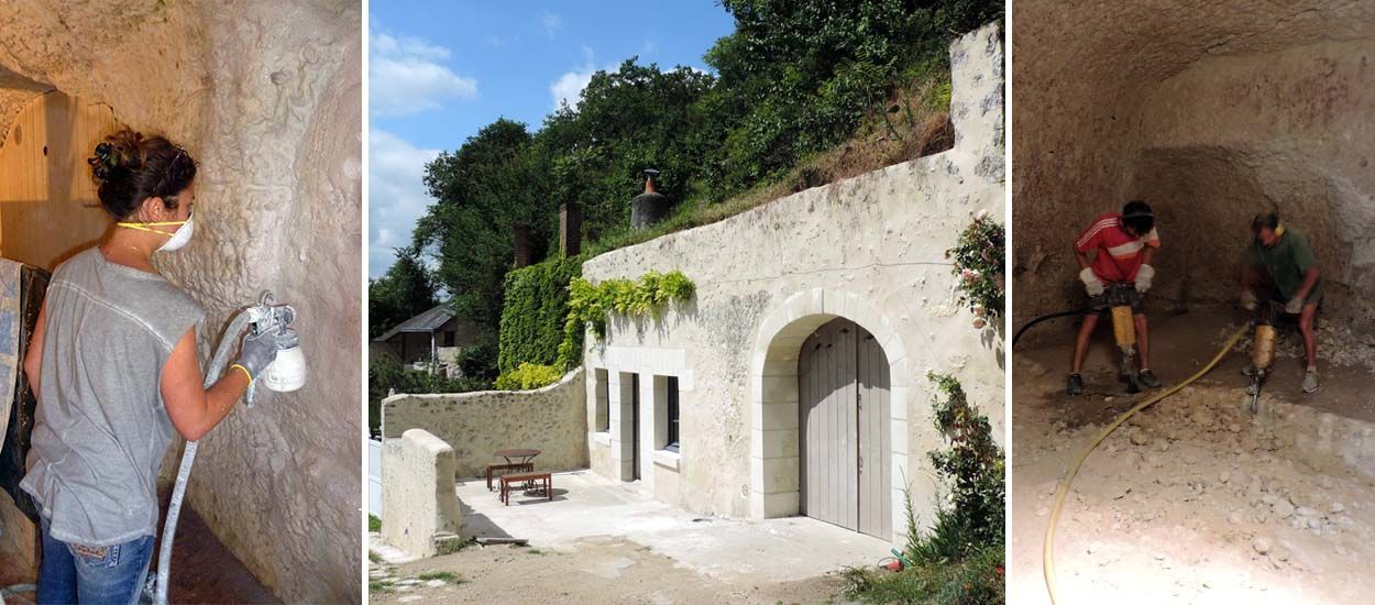 Pour 70 000 euros, ce couple a retapé une maison troglodyte pour changer de vie