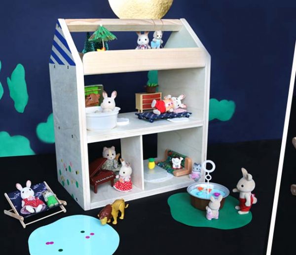 Tuto Noël : Fabriquez une jolie maison de poupées personnalisable pour 20 euros !