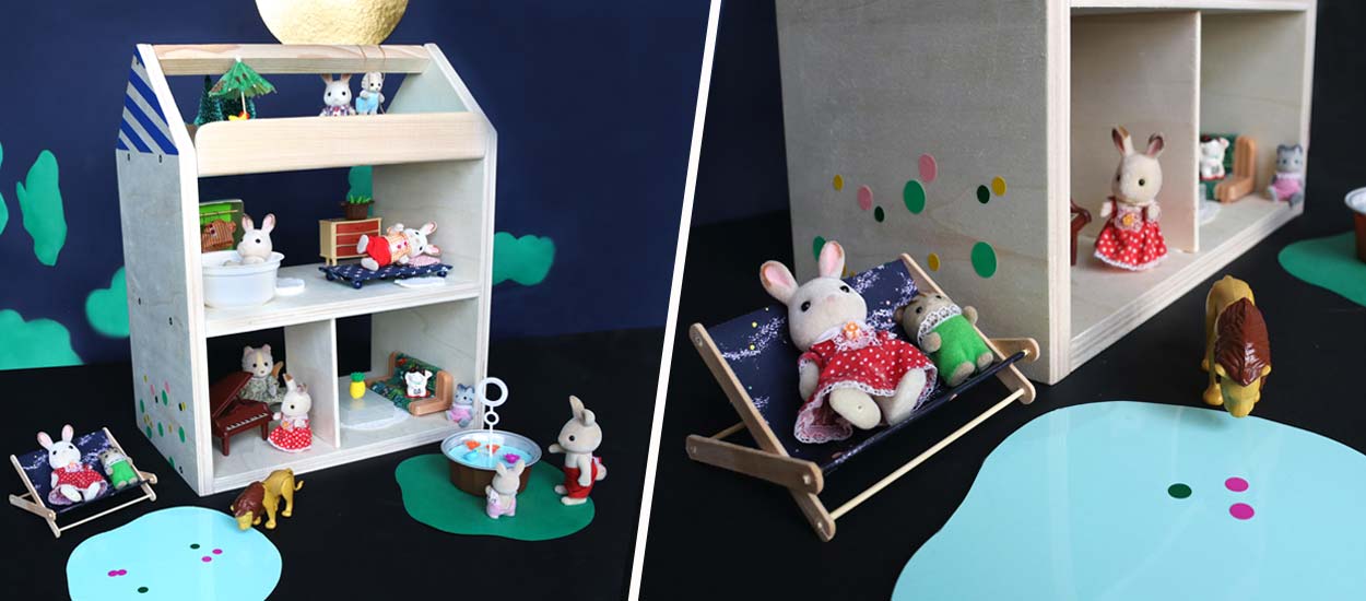 Tuto Noël : Fabriquez une jolie maison de poupées personnalisable pour 20 euros !