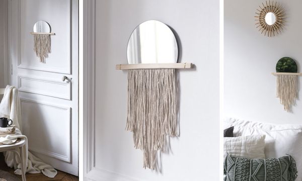 Tuto : Fabriquez votre propre miroir à frange pour une déco très bohème