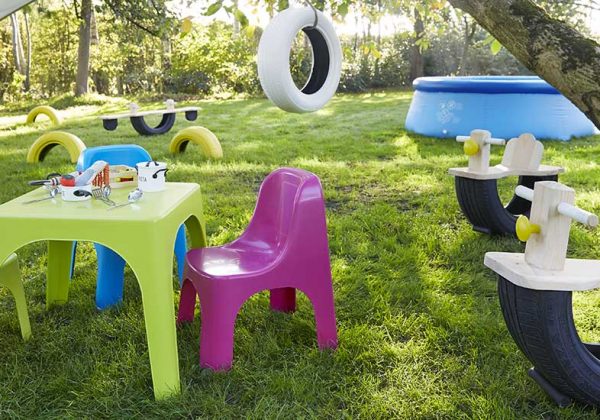 cheval a bascule jardin